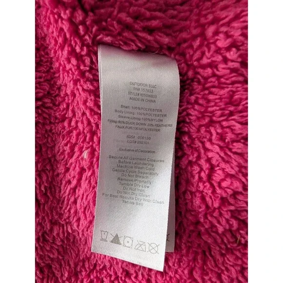 Eddie Bauer Kids Toddler Girls Classic Down Jacket Black Pink Sparkly Rainbow 4T - Picture 10 of 12